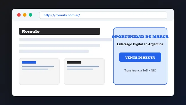 Modelo de aplicación comercial y proyectos digitales para romulo.com.ar